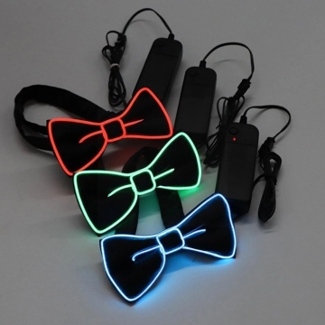 Adjustable LED Bow Tie - Novelty Glowing Party Tie