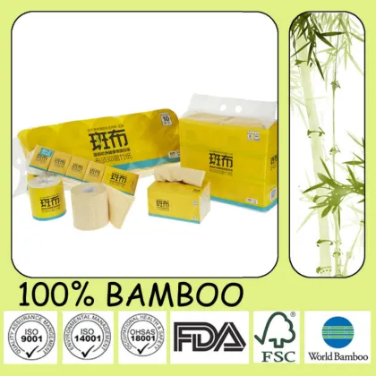 Unbleached Bamboo Soft Toilet Roll Tissue Paper Toilet/ Roll Paper Toilet