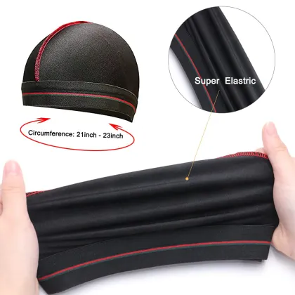 Custom Logo High Quality Wide Straps Long Tail Durag Pirate Chemo Cap