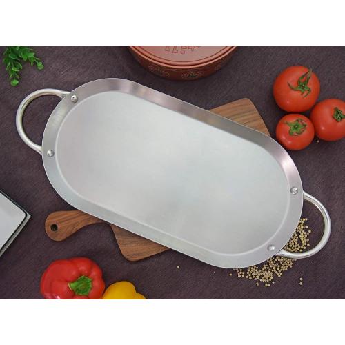 ARC Oval Stainless Steel Griddle Pan