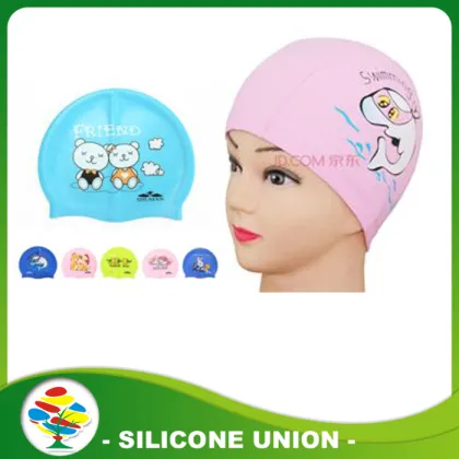 Novelty Multicolour Silicone Swimming Cap