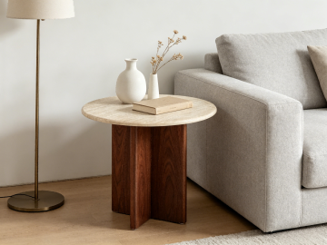 Compact Marble Coffee Table with Sleek Design