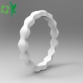 Cincin Silikon Wavy Personaliti Cincin Perkahwinan Berkualiti Tinggi