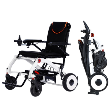 Portable and foldable electric wheelchair for the elderly