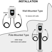 44Kw Pole Mounted installtion AC Electric Cars Charger