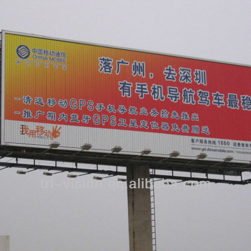 Single Pole Supported Steel Framing Trivision Billboard Structure, High ...