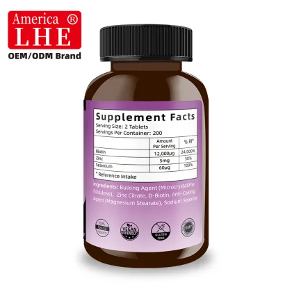 Shecome Biotin Zinc Selenium Tablets Hair Nails Skin