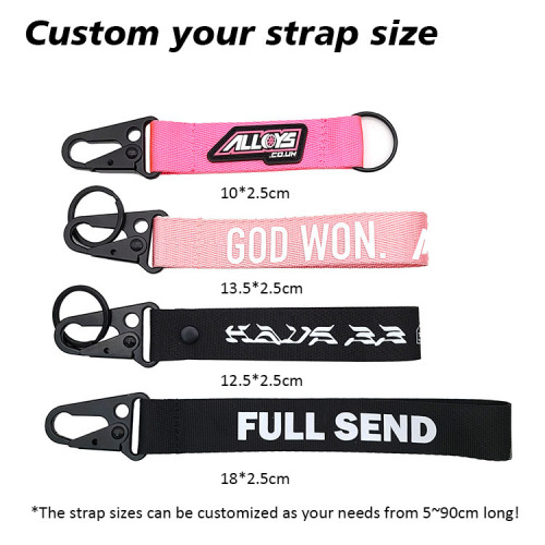 Keychain Jet Tags Short Wrist Lanyard Custom with Clip Supplier