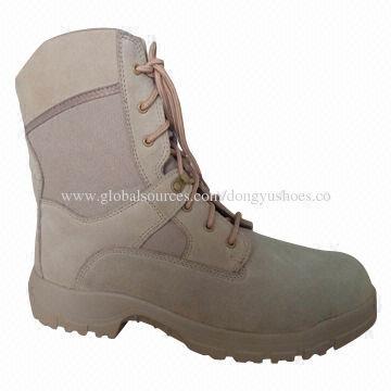 Working boots with suede and rubber outsole, durable, safe, fashionable
