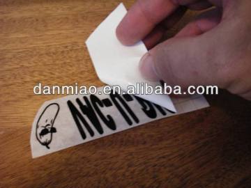 Black plastic vinyl letter die-cut decal