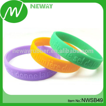 Lavender Oil Cheap Plain Funny Design Colorful Silicone Wristband