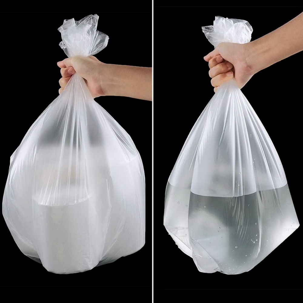 Various of size white reusable garbage bag plastic bag