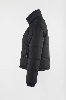 Black short padding coat