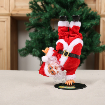 Festive Inverted Santa Decoration for Holiday Home Styling