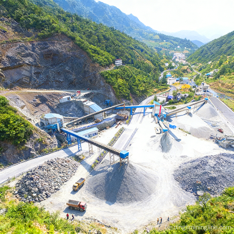 Эфектыўная сістэма драбнення базальту для 300 TPH