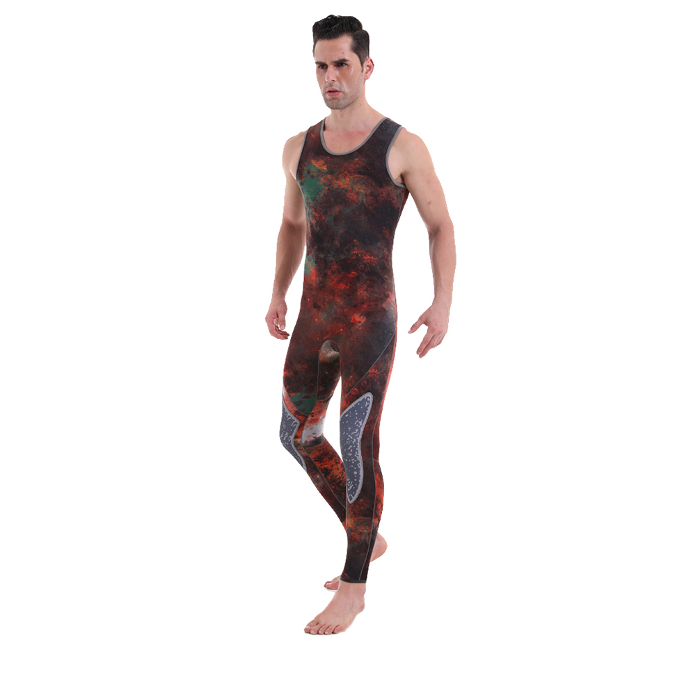 Seaskin Long John Camo Spearfishing Suit Diving Suit