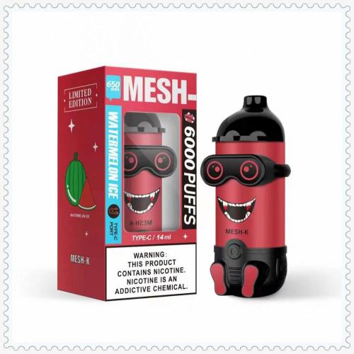 Mesh-K 6000 Puffs Kit pakai buang boleh guna