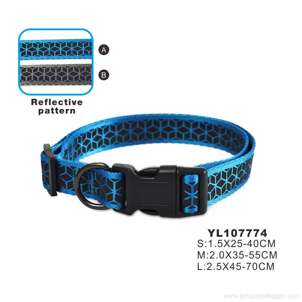 Colorful Custom Dog Collar Reflective Pet Training Collars