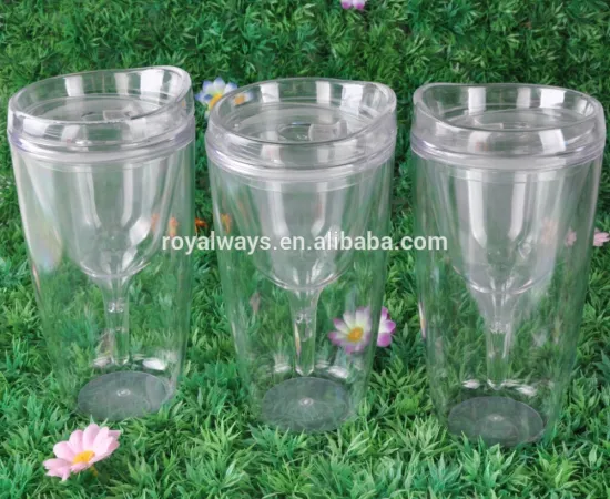 fashion eco-frindly USA market promotional wholesale for office reuseable cheap plastic wine cup wholesale wine tumbler