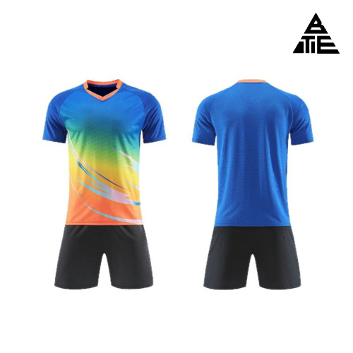 Conjunto de traje de fútbol de color degradado personalizado