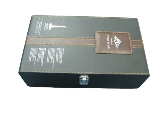 handmade wholesale Fashion customized vintage wine leather box
