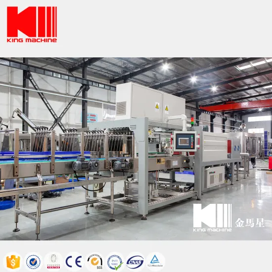 Linear Color PE Film PET Bottle Shrink Wrapping Packaging Machine for Water Projects