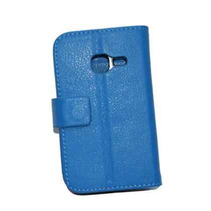 Blue Samsung Galaxy Leather Case , Galaxy Ace Duos Cases Galaxy S6802 Covers