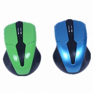 Wireless Mice with 1,000DPI, Nice Design, Mini Receiver, OEM Orders Welcomed
