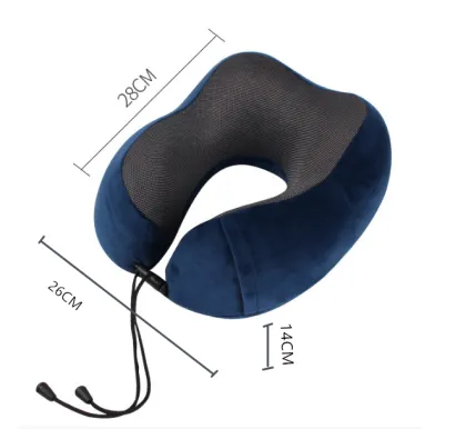 U-Shaped Memory Foam Travel Pillow with Accessories