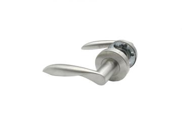 Modern stylish satin lever door handle