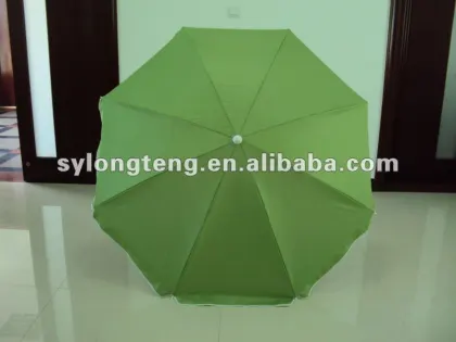 Fresh Green Color 200CM UV Protection Beach Sun Umbrella