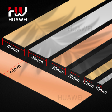 Stainless Steel Decorative Mirror Gold Edge Banding Strip