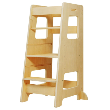 Adjustable Height Step Stool with Safety Rail for Kids and Toddlers