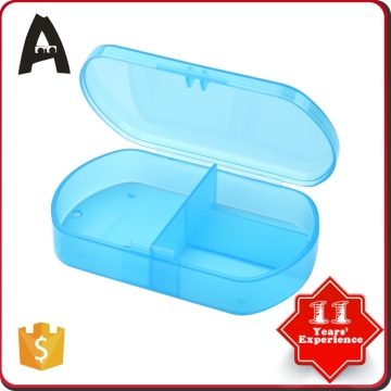 3 cells small parts transparent office school High Quality Clear Plastic Box Storage With Dividers plastic storage
