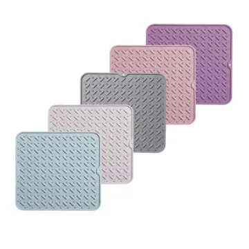 Customizable 2024 Hot Table Mats: Luxury Dining, Cup Kitchen Sink, Colorful Silicone Draining Mat