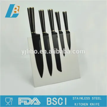 hot selling kitchen knife set with hollow handle
