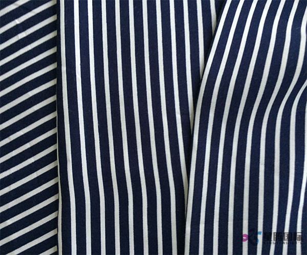 White Pinstripe 100% Rayon Fabric