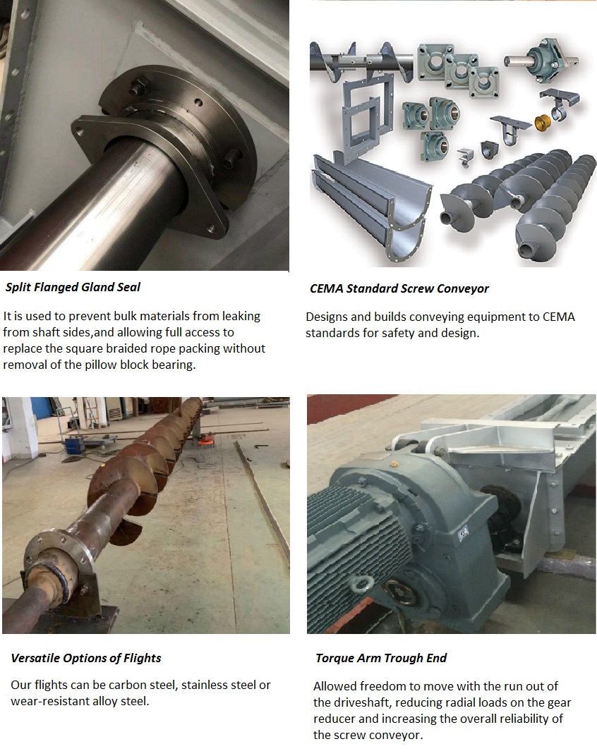 Shafted Screw Conveyor Unique Design