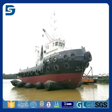 Dia1.2x12 m ship launching marine rubber airbag