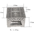 Открытый кемпинг Многофункциональный титановый дровяная плита