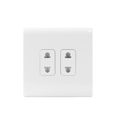 Prese Elettriche Prese 2Gang 2Pin Bianco
