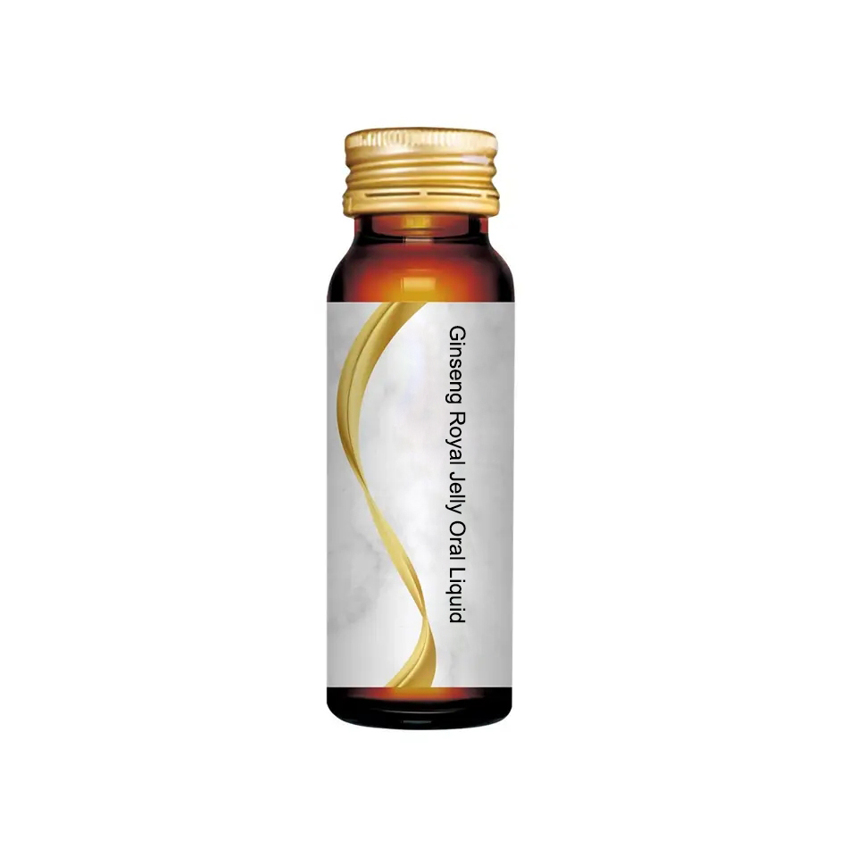 OEM/ODM Vegan Natural Herbal Anti-Fatigue Energy Support Ginseng Royal Jelly Oral Liquid Men Boost Immunity