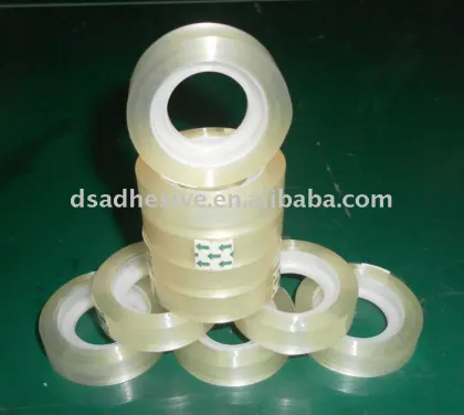 18 mm Width Stationery TAPE/bopp stationery tape/stationery tape dispenser/printing stationery tape/office stationery tape