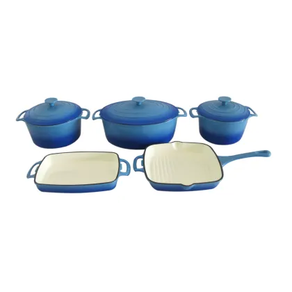 Professional Cast Iron Cookware Set: Cookwin Enamel Dutch Ovens for European Cuisine
