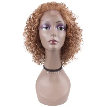 Short Water Wave Wigs for Black Women Synthetic Wigs Blonde Hair Bob Hairstyle High Temperature Fiber