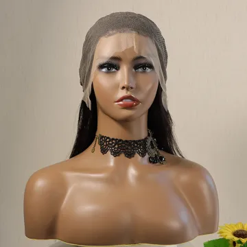 cheap full lace human natural hair wigs for black women indian silk hair