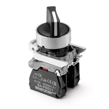 22mm IP66 Waterproof Rotary Switch: Self Reset/Self Lock, 2/3 Posisi