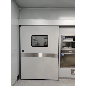 Medical galvanized electric sliding clean door single door