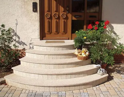 G682 Sunset Gold Granite Anti Slip Exterior Stair Steps