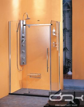 DRK4321 glass simple square shower cabin